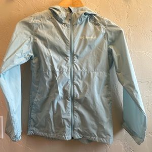 Columbia Girl’s  Blue Switchback Rain Jacket Size Medium